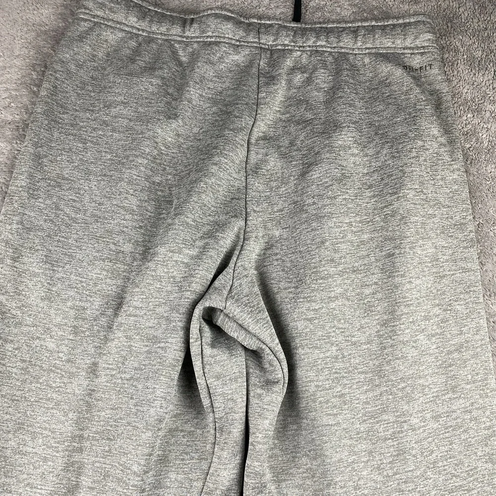 Nike‎ Sweatpants Joggers Mens Large Gray Dri-Fit Fleece Big Swoosh Logo